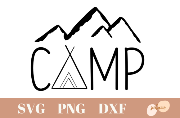 Camp Mountains Camping Design: A Graphic for Every Adventure