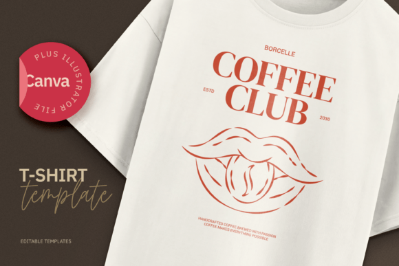 Coffee Club Modern Graphic T-Shirt: Brew Up Your Brand