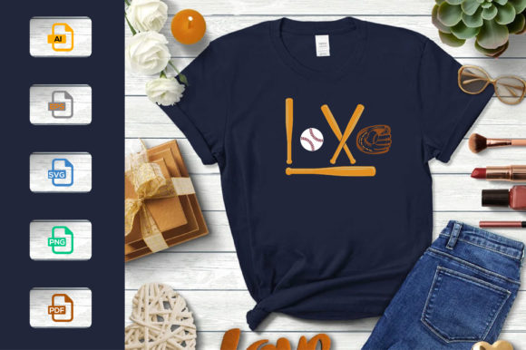 Dynamic Baseball T-Shirt Design Graphic: SVG & EPS Files