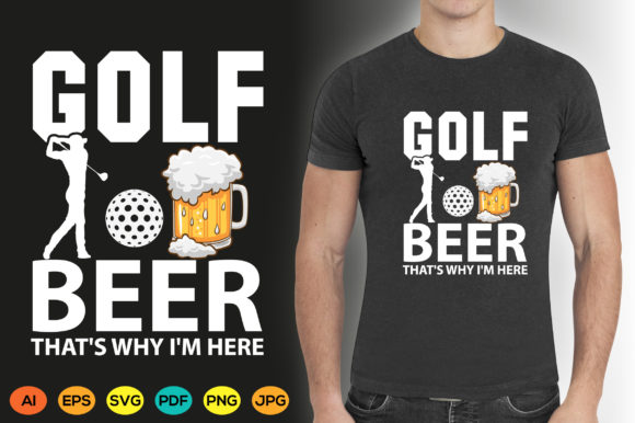 Golf T-Shirt Design Golf Beer Graphic: A Perfect Blend of Sport and Leisure