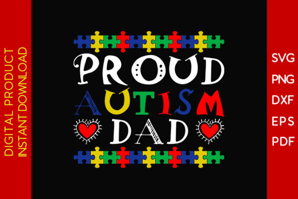 Proud Autism Dad SVG: A Designer's Cut-Ready Asset