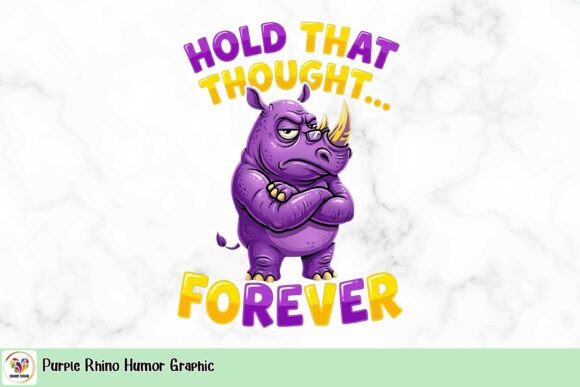 Quirky Visuals: The Purple Rhino Humor Graphic Explained