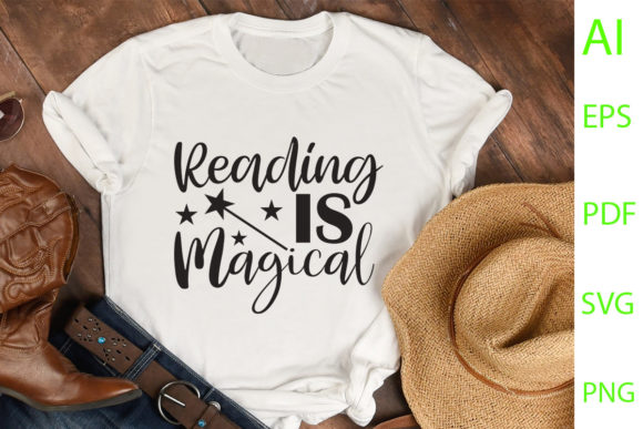 Reading is Magical SVG: A Designer's Go-To Asset