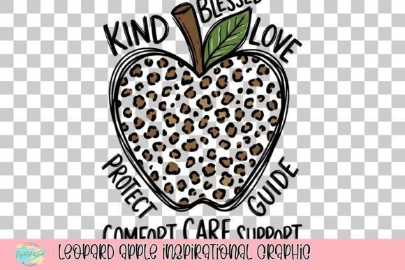 Unleash Wild Motivation: The Leopard Apple Graphic