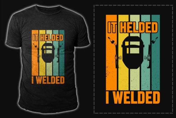 Welder T-shirt Design Vector: Forge Your Brand Identity